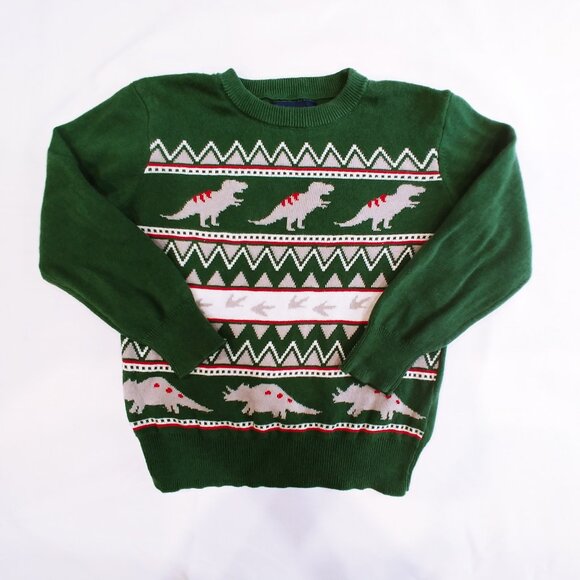 Andy & Evan Fair Isle Dinosaurs Sweater 3T - Picture 1 of 7